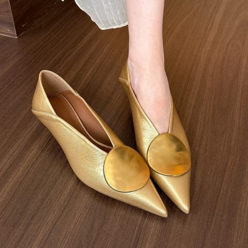 Women Shoes Size - 2025 frühling Sommer Spitz Schuhe Slip