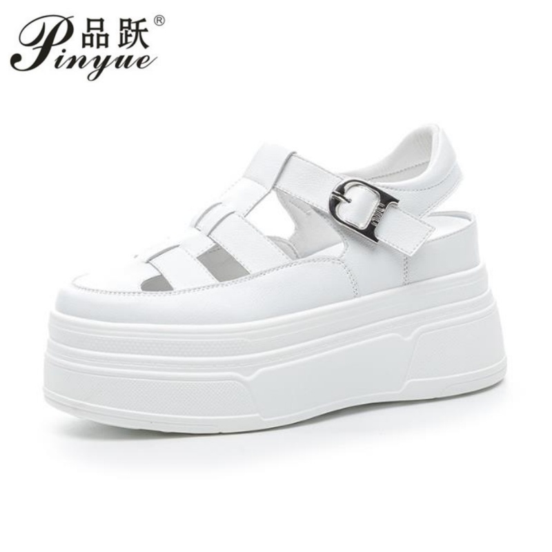 Wedge Heeled Sneaker - 8,5 cm hohe, hohle Plateau-Sneaker aus