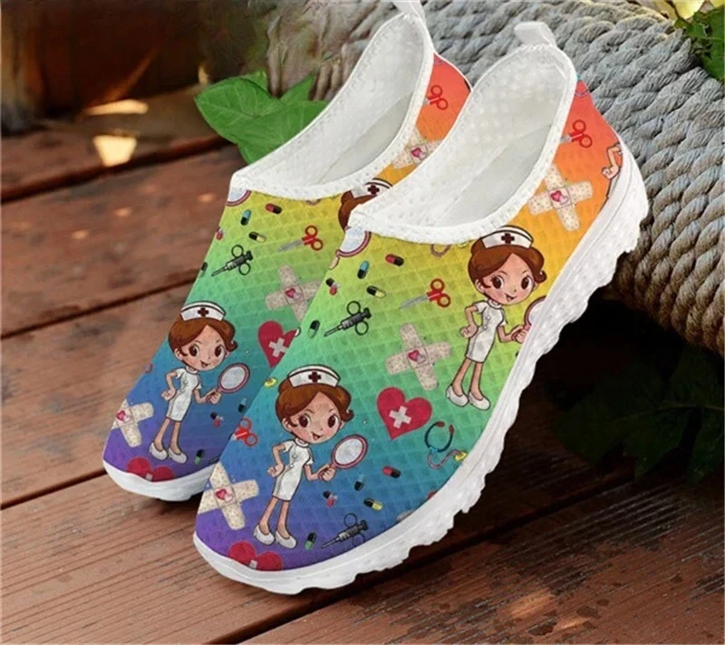 Women'S Shoes Nursing - Markendesign Farbverlauf Damenschuhe Sommer Bequeme Flache