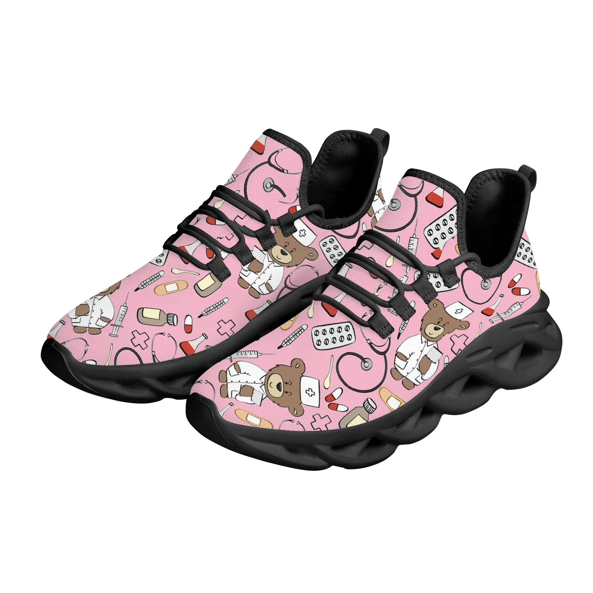 Women'S Shoes Nursing - Rosa Cartoon Arzt Krankenschwester Schuhe für