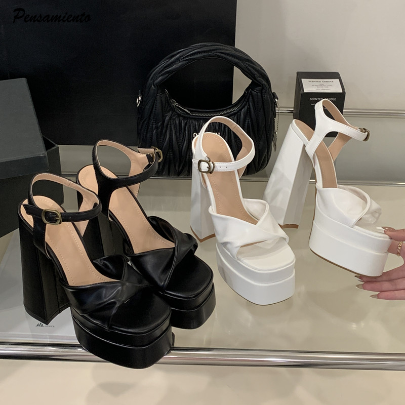 Wedge Heeled Sneaker - Stern-Stil, modische Doppelplattform, Keile, Damen-Gladiator-Sandalen, Sommer,