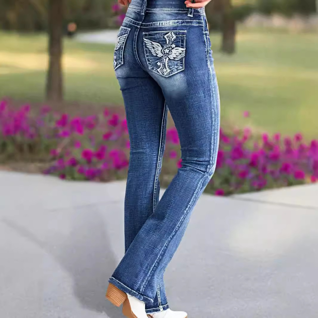 Women Shoes Jeans - 2025, neue Damen-Jeans mit hoher Taille,