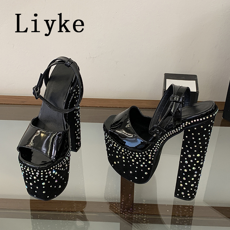 Liyke Modische Kristall-Strass – Rhinestone Sandal Women Bewertung und Preis