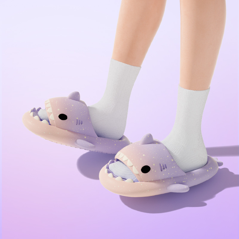 Nette Cartoon Shark Hausschuhe – Women'S Shoes To Men'S Size Bewertung und Preis