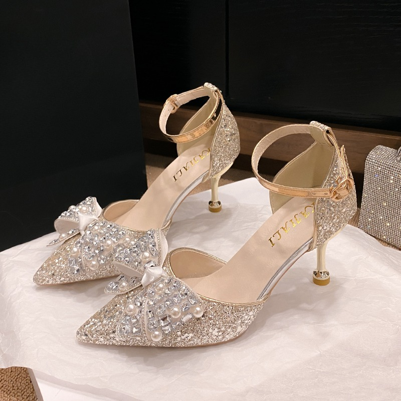 Exquisite Frauen High Heel San – Rhinestone Sandal Women Bewertung und Preis