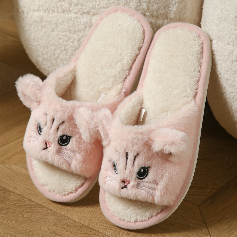 Niedliche Katzen-Plüsch-Flip-F – Women'S Shoes For Flat Feet Bewertung und Preis