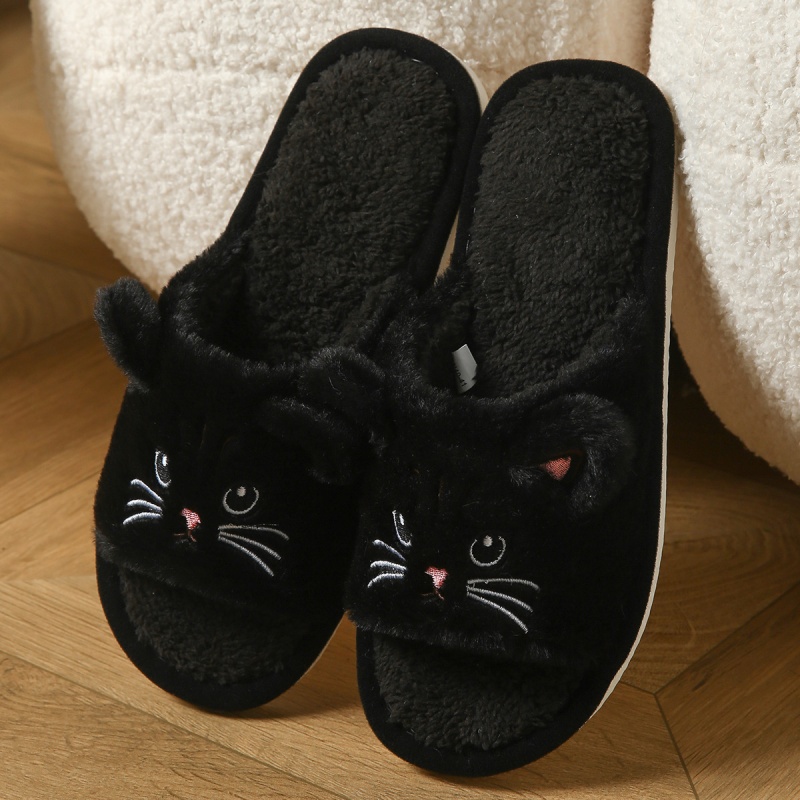 Niedliche Katzen-Plüsch-Flip-F – Women'S Shoes For Flat Feet Bewertung und Preis
