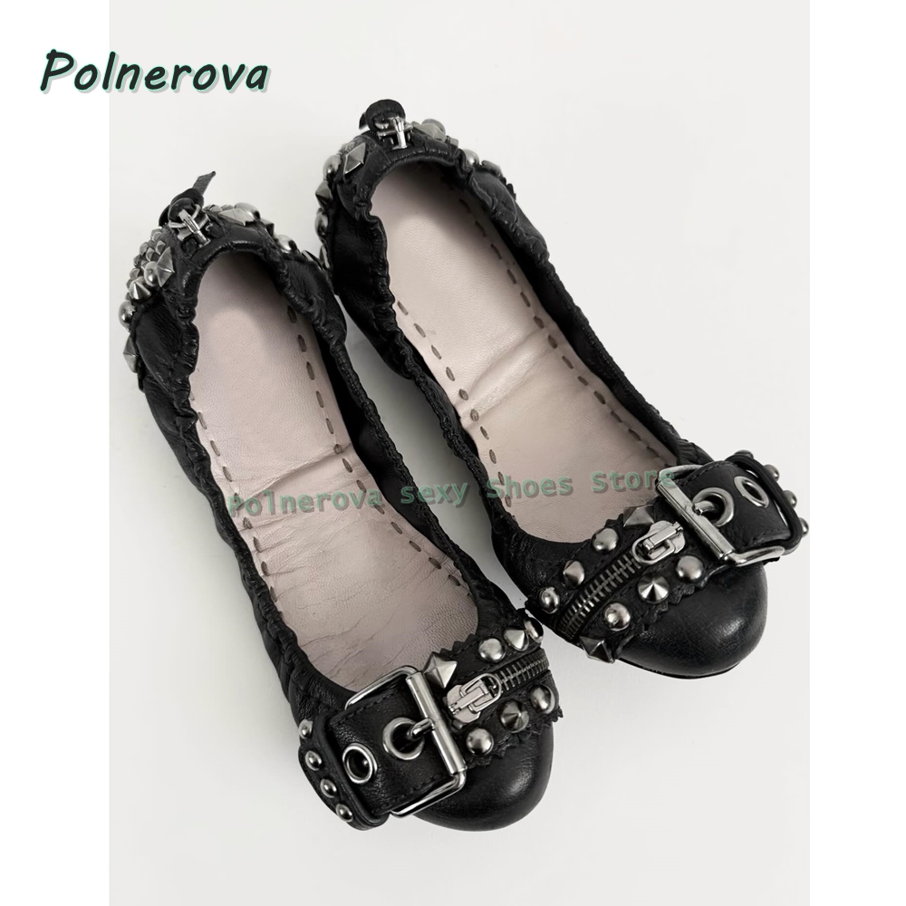 Nieten-Gürtelschnallen Mary Ja – Women Shoes Size Bewertung und Preis