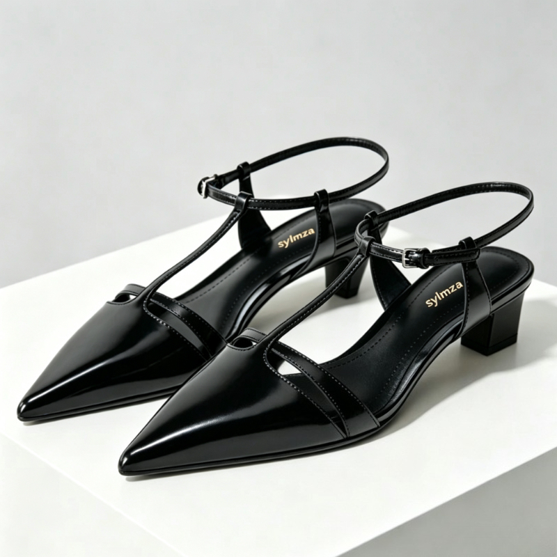 Lackleder Kitten Heel Damen Pu – Women'S Shoes Kitten Heels Bewertung und Preis