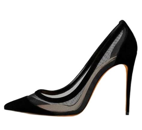 Sexy Nude Rosa Schwarz Wildled – Women'S Shoes In Size 12 Bewertung und Preis
