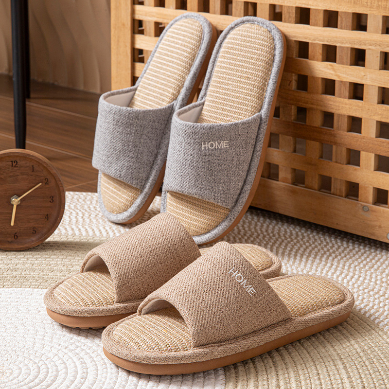 Leinen-Plateau-Hausschuhe für  – Loafer Flat Women Bewertung und Preis