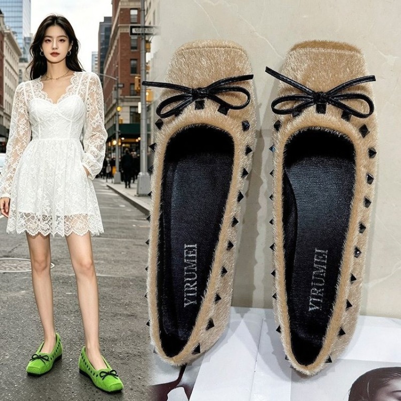 Französischer Stil, quadratisc – Loafer Flat Women Bewertung und Preis
