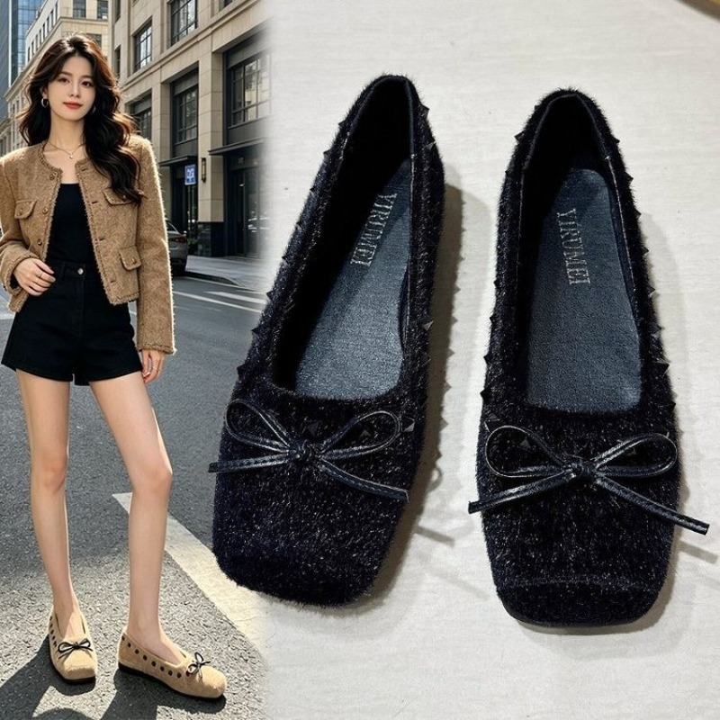 Französischer Stil, quadratisc – Loafer Flat Women Bewertung und Preis
