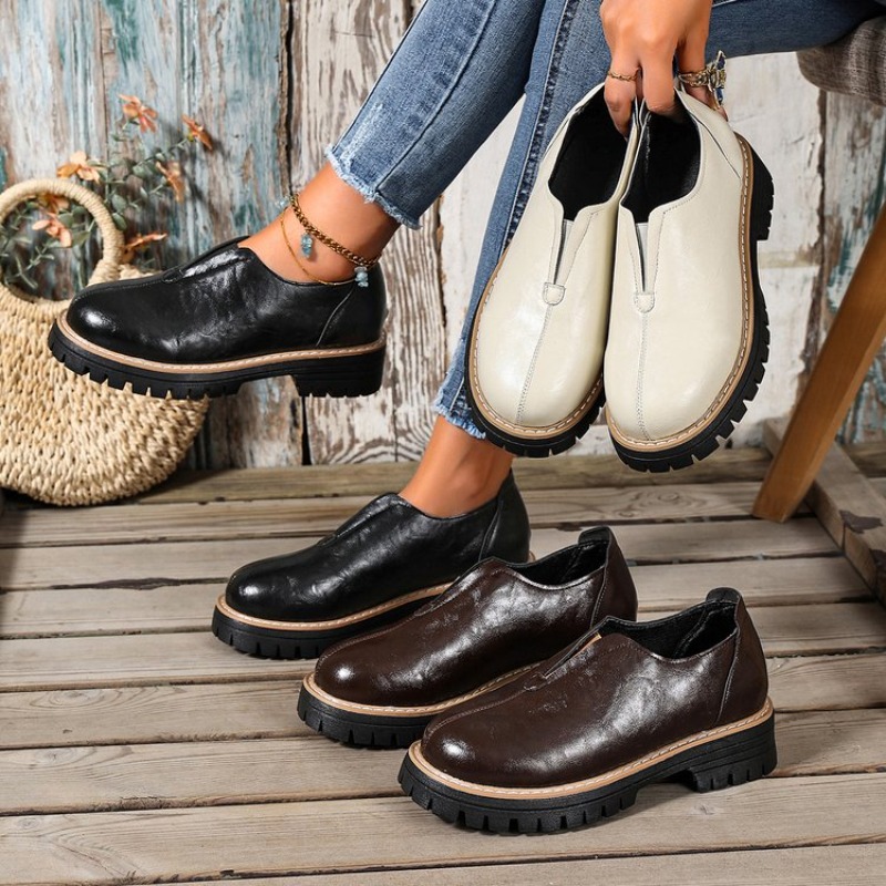 Retro Britischer Stil Damensch – Women Shoes Loafers Bewertung und Preis