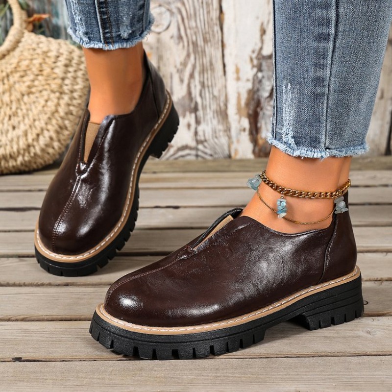Retro Britischer Stil Damensch – Women Shoes Loafers Bewertung und Preis