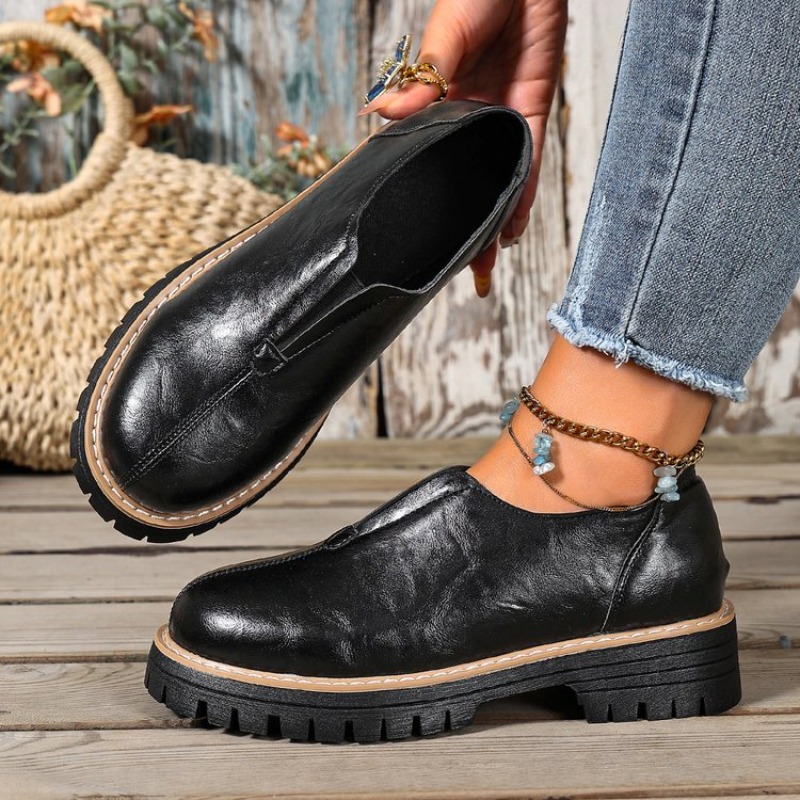 Retro Britischer Stil Damensch – Women Shoes Loafers Bewertung und Preis