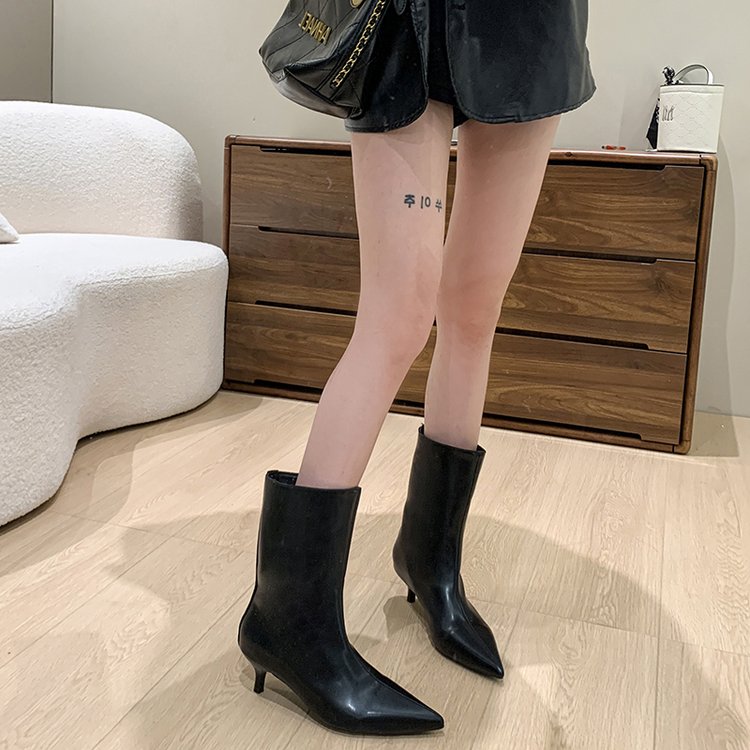 Chelsea-Stiefel aus Lackleder  – Women'S Shoes Kitten Heels Bewertung und Preis