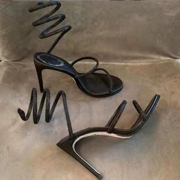 Tinte grün blau Strass schlang – Rhinestone Sandal Women Bewertung und Preis