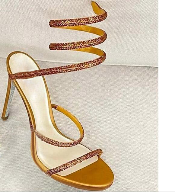 Tinte grün blau Strass schlang – Rhinestone Sandal Women Bewertung und Preis