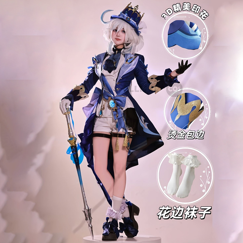 Furina Cosplay Kostüm Perücke  – Women'S Shoes Zone Bewertung und Preis